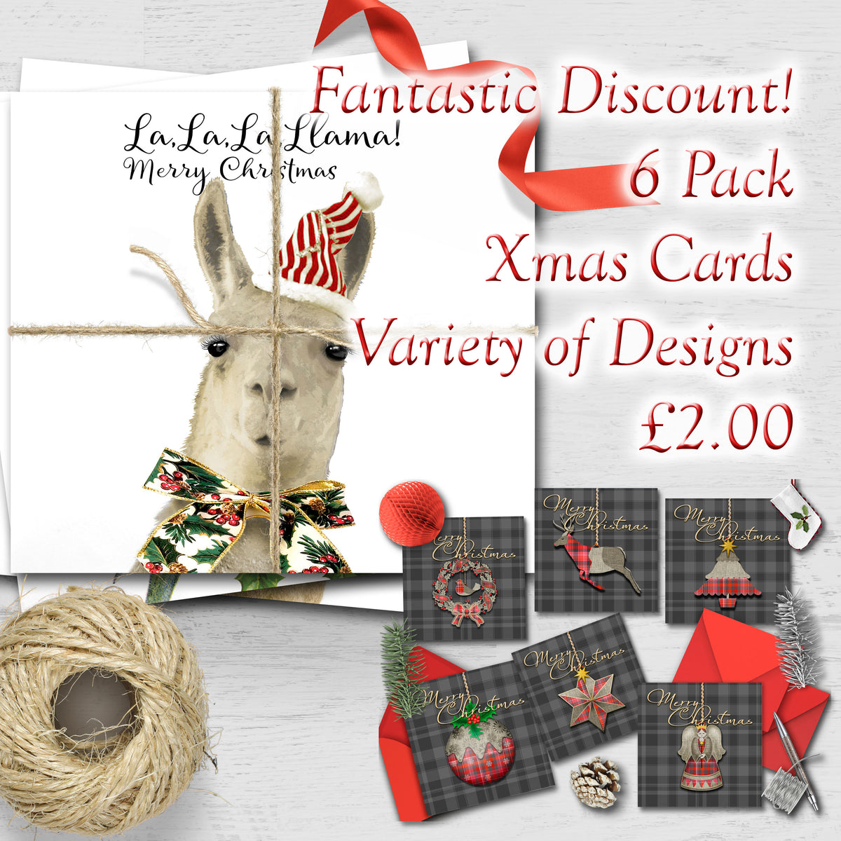 Christmas mini note cards