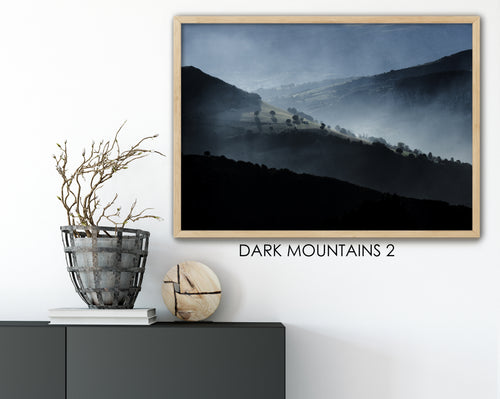 DARK MOUNTAINS LANDSCAPE PRINT 2