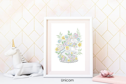 CUTE UNICORN PRINT