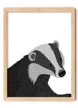 BERTIE BADGER PRINT