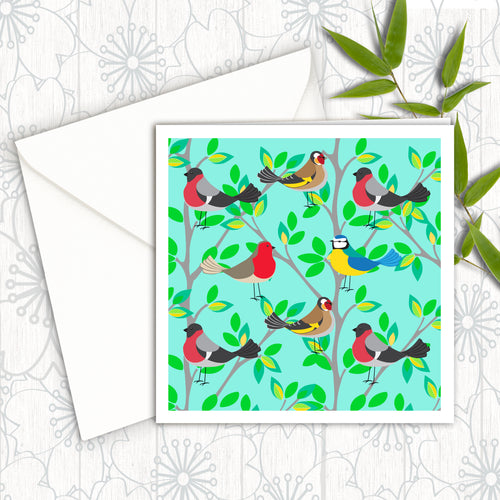 GREETING CARD BIRDS 12 GC