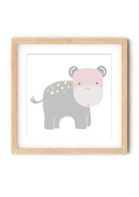 CUTE HIPPO PRINT 1