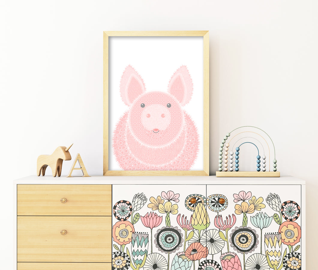 PERCY PIG PRINT