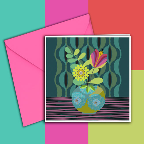 GREETING CARD VASE 15 GC