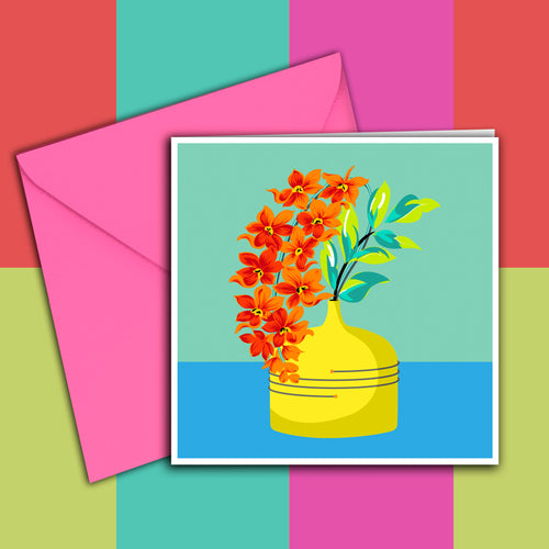 GREETING CARD VASE 05 GC