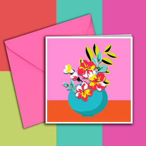 GREETING CARD VASE 06 GC
