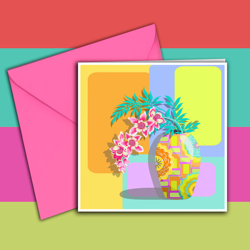 GREETING CARD VASE 07 GC