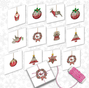 CHRISTMAS MINI NOTE CARDS PACK OF 12 XMPK01MN